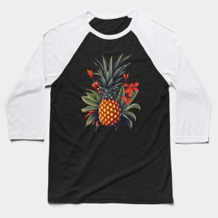 Simple Tropical Pineapple, Love Fruits Baseball T-Shirt